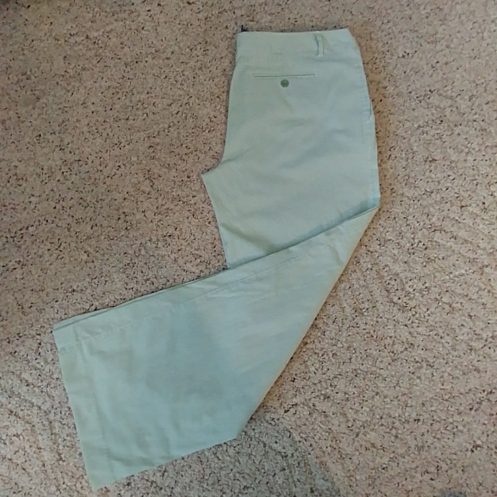 Super Cute Green and White Striped Pants